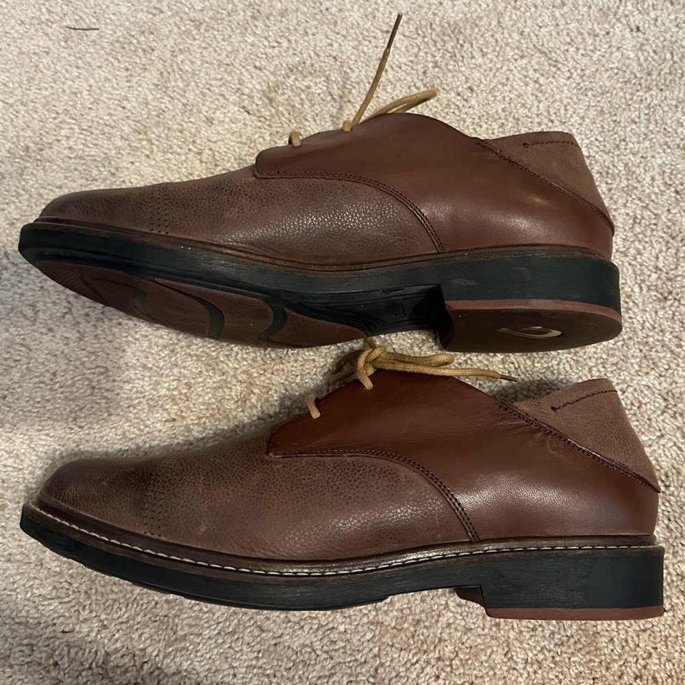 OluKai Walino Men’s Brown Leather Oxford Lace Up Shoes US 10.5 - Picture 5 of 10